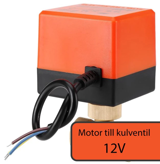 Motor till kulventil