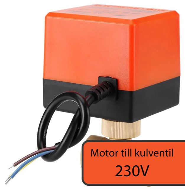 Motor till kulventil