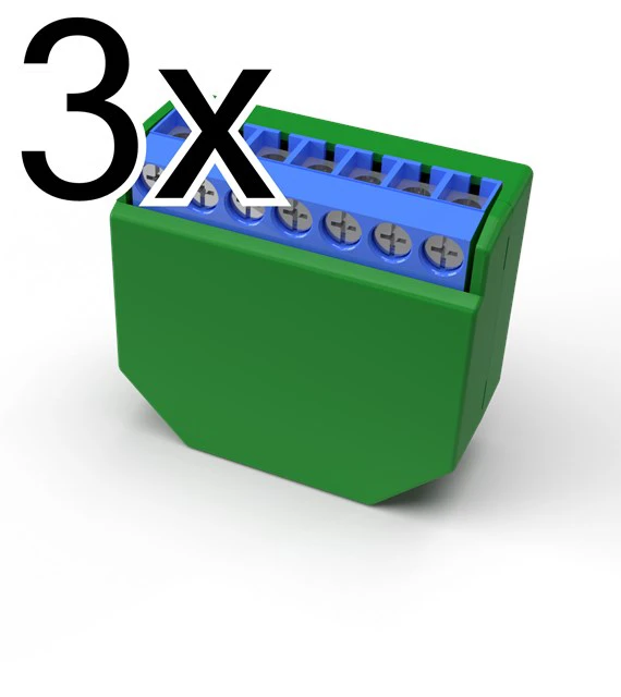 3 x Infälld dimmer